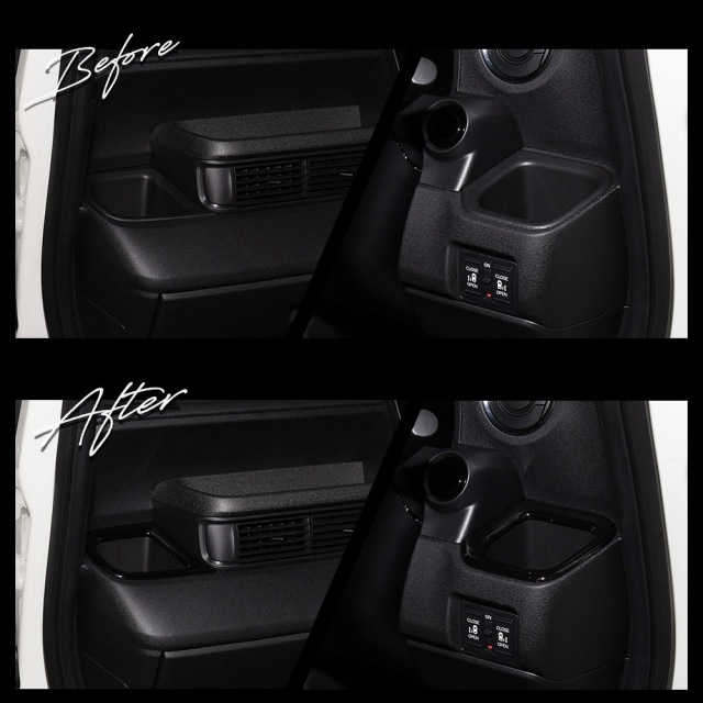 N-BOX N-BOXカスタム JF5 JF6 ドリンクホルダーカバー2p NBOX ピアノ