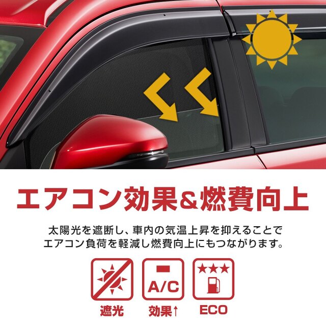 WR-V DG5 メッシュシェード 運転席 助手席 2p 日よけ 日除け 紫外線
