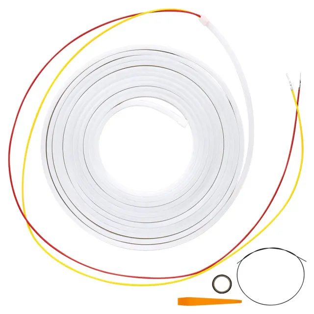 汎用 ラゲッジ用 LEDシリコンテープライト 4.7m ホワイト LED テープライト カット可能 シリコン チューブライト 車用 12V 間接照明 内装 ドレスアップ カスタム パーツ 【ゆうパケ送料無料】