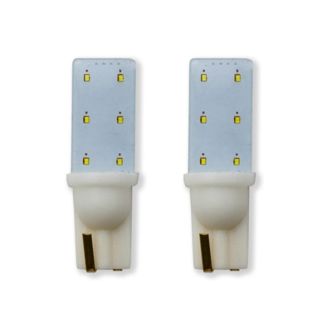 LED バルブ T10 【クリア加工ホワイト-2p】