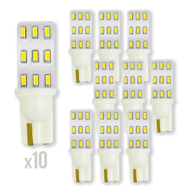 LED バルブ T10 【鏡面加工ホワイト-10p】