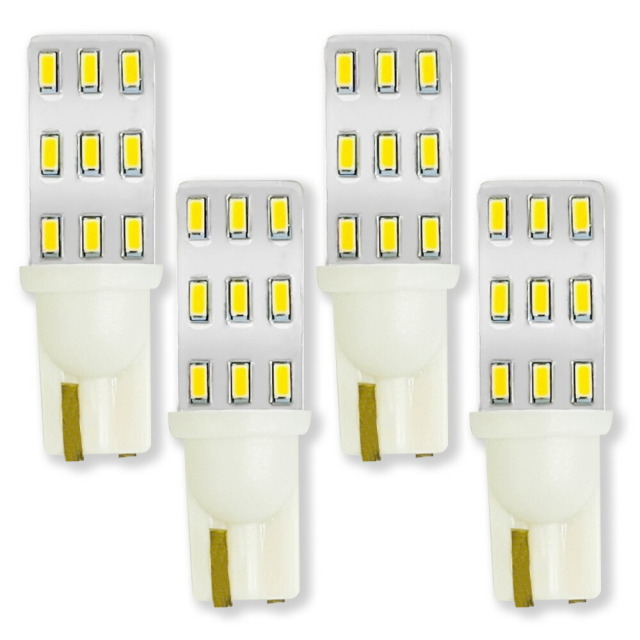 LED バルブ T10 【鏡面加工ホワイト-4p】