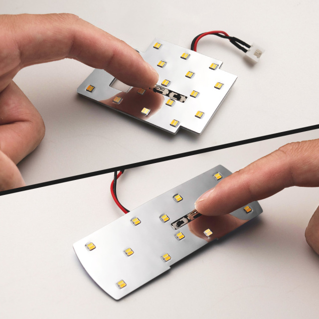 CX-3 専用 鏡面加工 LED ルームランプ セット 2色発光 明るさ調整機能