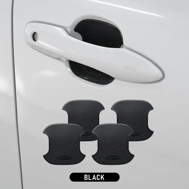 デリカ D5 後期 専用 ラバードアプロテクター 4p 中タイプ ブラック