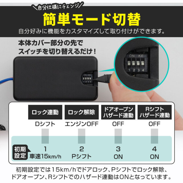 デリカミニ 専用 9大機能マルチ配線キット カプラーオン 連動 ハザード