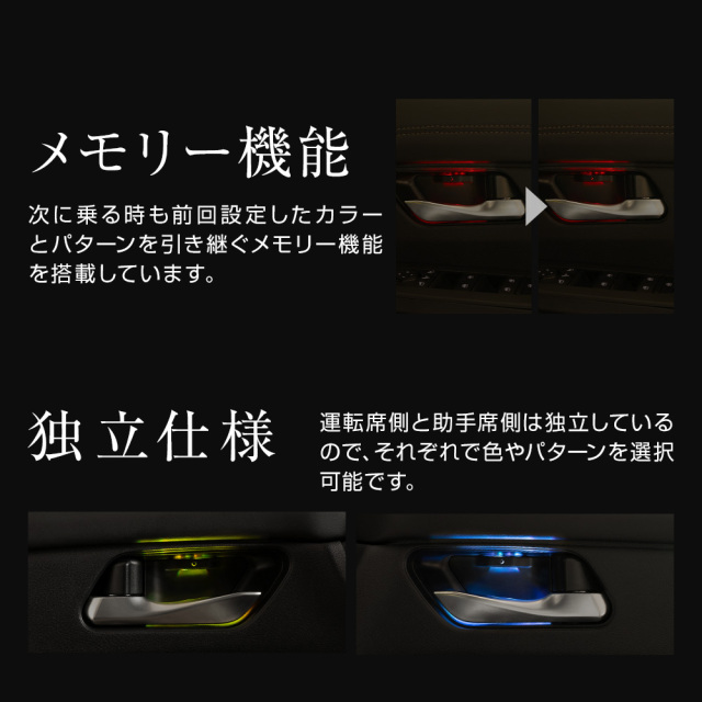 セレナ C28 9色切り替え可能 インナードアランプ 2p