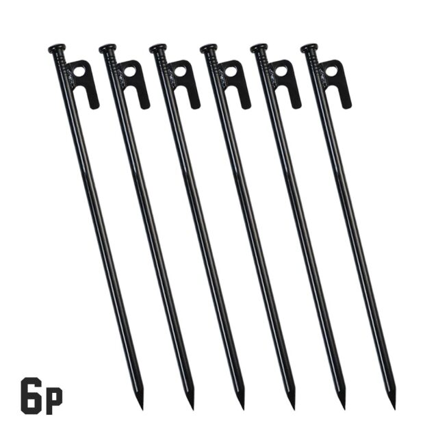 スチールペグ 30cm 1p 4p 6p 16p 24p セット テント タープ 固定 電着塗装 安全キャップつき キャンプ 砂地 河原 山 強度 耐食性 耐久性 テントペグ タープペグ 送料無料