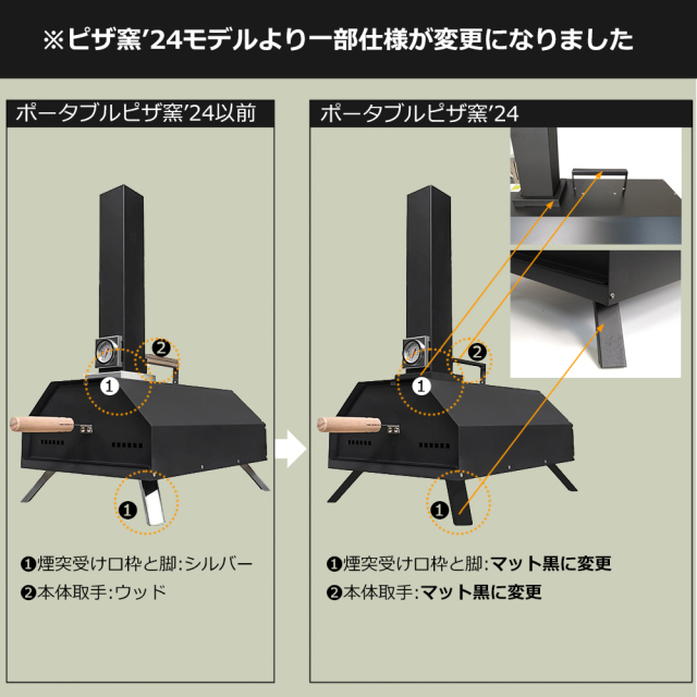 ポータブル ピザ窯 ピザ PIZZA スキレット コンパクト オーブン
