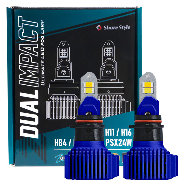 ジサクラ タイプ1 タイプ2 2個セット 新灯体 2色フォグ Zデュアルインパクト LED フォグランプ 2色