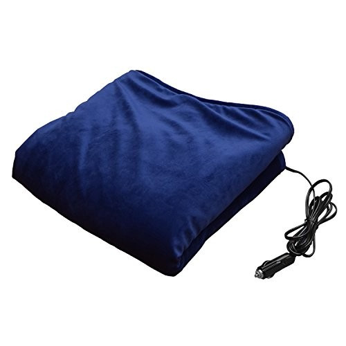 ヒートブランケット 小(150cm×70cm) 電気毛布 シガーソケット12Ｖ用 サーモスタット機能つき 車中泊 電気毛布 アウトドア 暖房 防災 エコ 災害対策 車内 車載