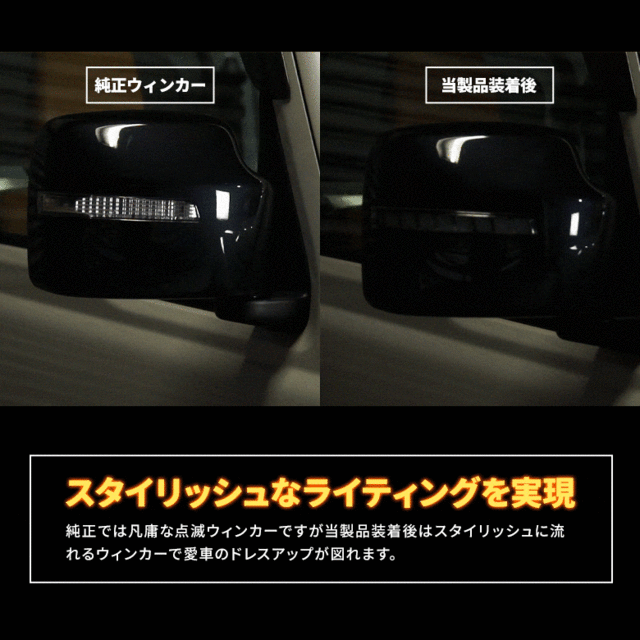 【ジムニー】LEDシーケンシャルドアミラーウィンカー 楽天市場】ショウワガレージ LEDシーケンシャルドアミラー