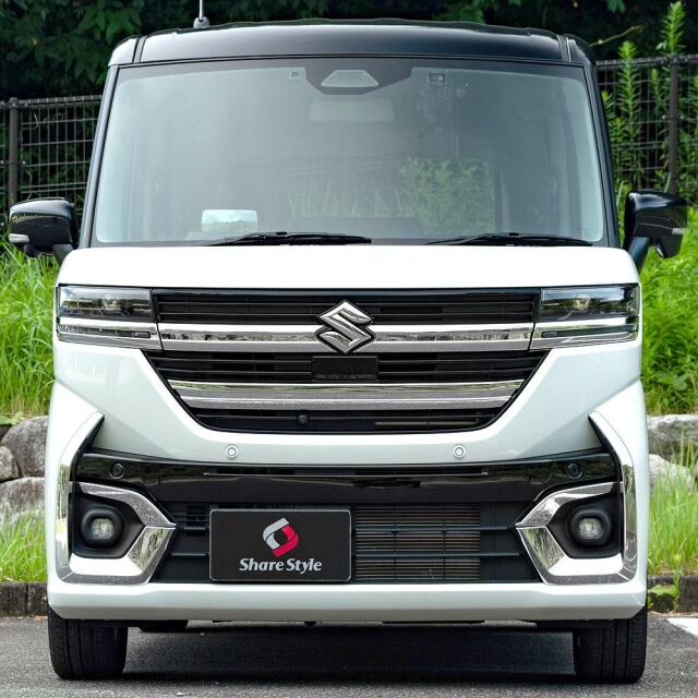 スペーシアカスタム MK94S MK54S フォグランプ ガーニッシュ 2P メッキ