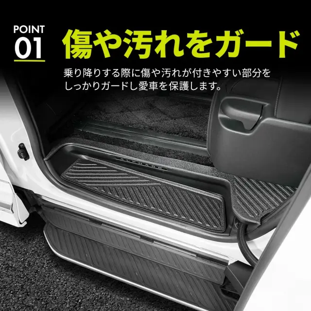 アルファード ヴェルファイア 40系 スカッフガード TPE 8p (当社