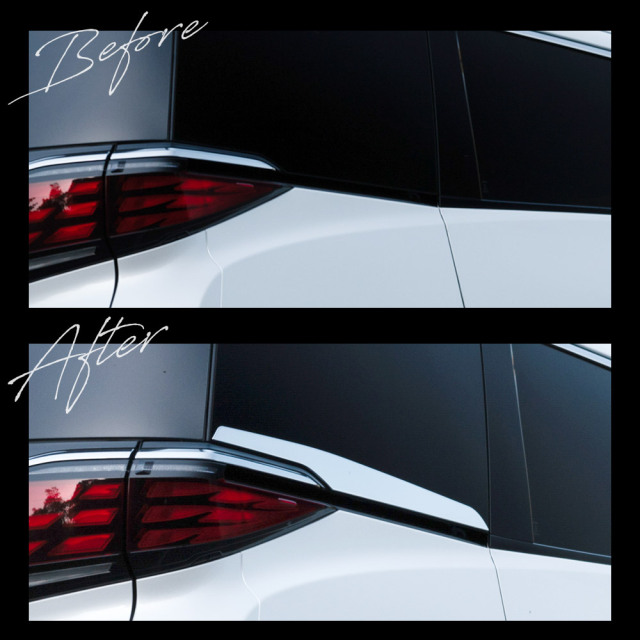 30アルファード後期　ドアミラー　リアクォーターリアテールメッキガーニッシュ一式 アルファード ヴェルファイア 30系 リアゲート メッキモール