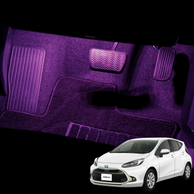 どんき〜助手席アクアテールランプ アクア MXPK10系 専用 カプラー付き フットランプ増設キット 4p