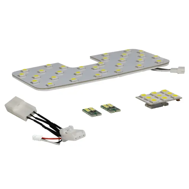 bZ4X LED ルームランプセット XEAM YEAM 10系 2022年式5月以降 標準ルーフ パノラマルーフ フロント リアセンター ラゲッジ バニティ ホワイト ゴールド 基板交換 室内灯 ライト ランプ カスタム パーツ アクセサリー 明るい 1年保証 トヨタ