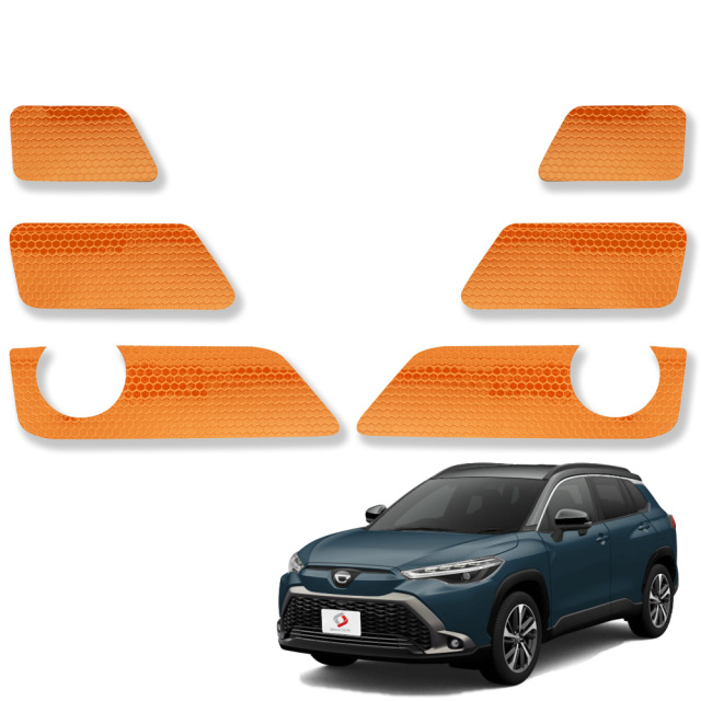 カット済み カローラクロス 専用 ドア 反射ステッカー 運転席 助手席