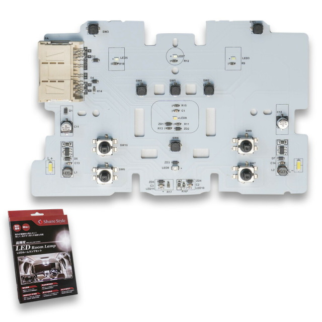 ノア ヴォクシー 90系 専用 LEDフロントルームランプ単品