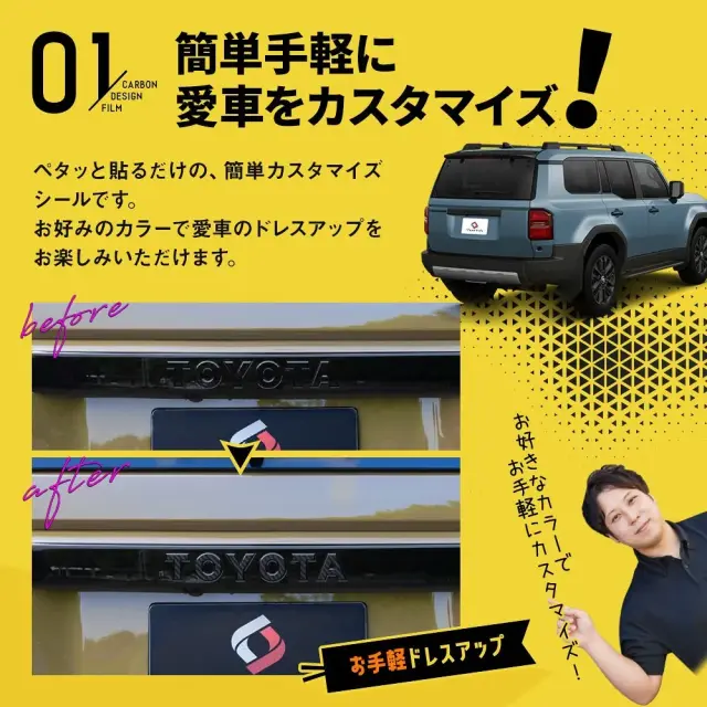 車用 ステッカー トヨタ ランドクルーザー LC80 ボディカスタム