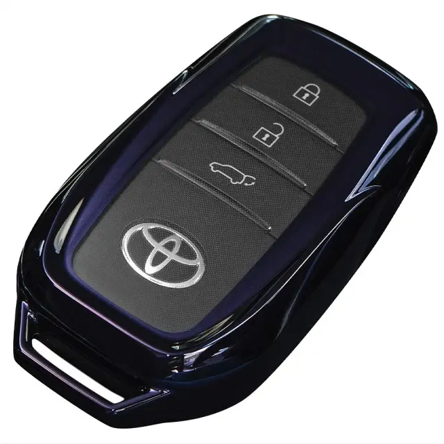 【まとめ割引対象商品】RAV4 60系 2025年式12月 メッキ風 TPU スマートキー カバー  キーケース Aタイプ パープルブラック シルバー ブラック キズ防止 アクセサリー カスタム ドレスアップ AXAN64 トヨタ 【ゆうパケ送料無料】
