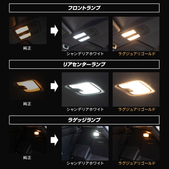 RAIZE ライズ ROCKY ロッキー A200 A210 専用 LED ルームランプ [K]