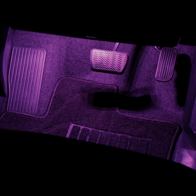 トヨタ汎用 カプラー付き フットランプ増設キット 運転席 助手席 2p [20]【ピンク】