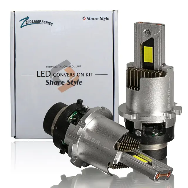 汎用 純正HID車両交換 LED ヘッドライトバルブ 2p HID 交換 LED