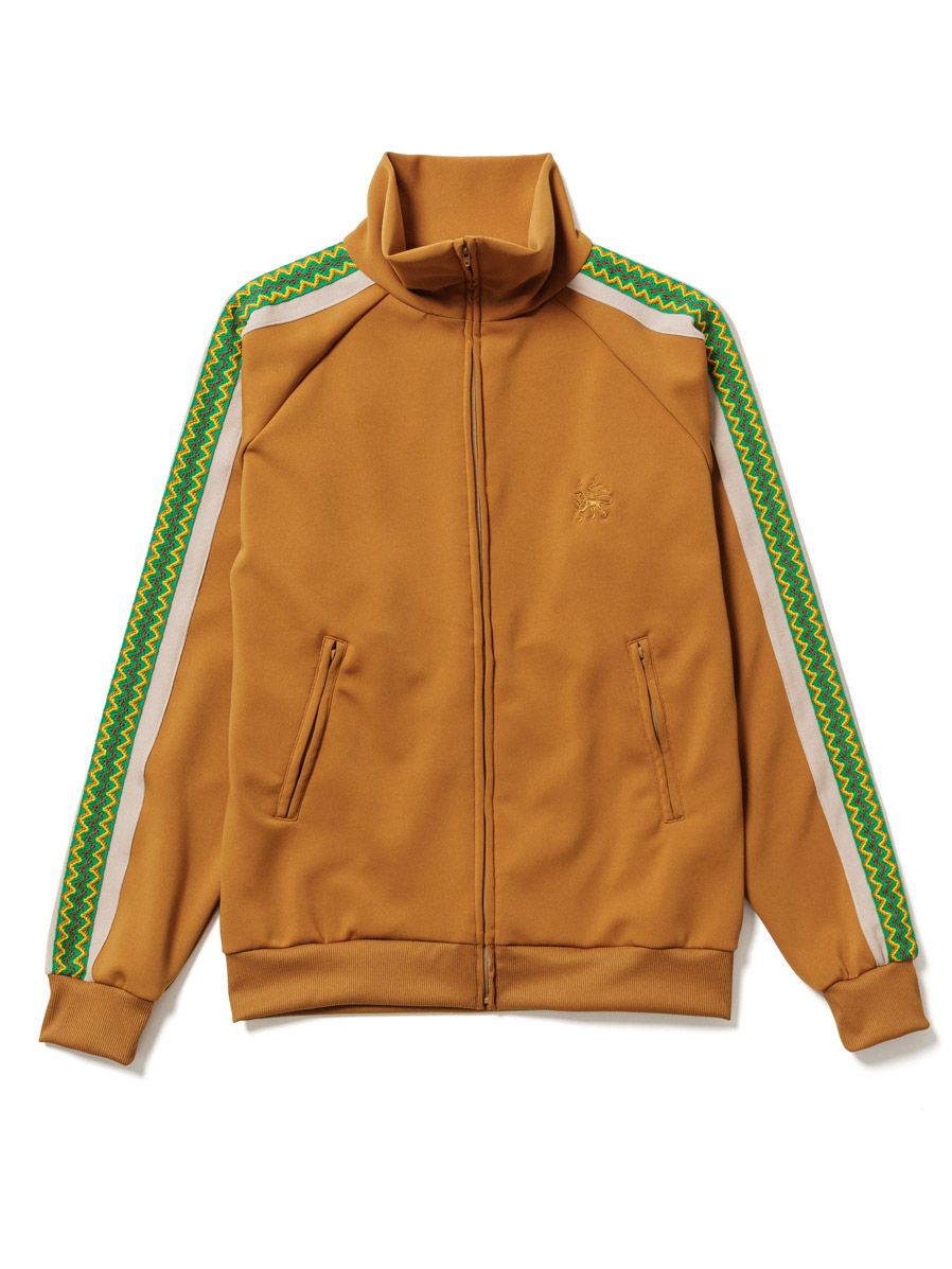 Sasquatchfabrix. "LACE TAPE TRACK JACKET" - MUSTARD