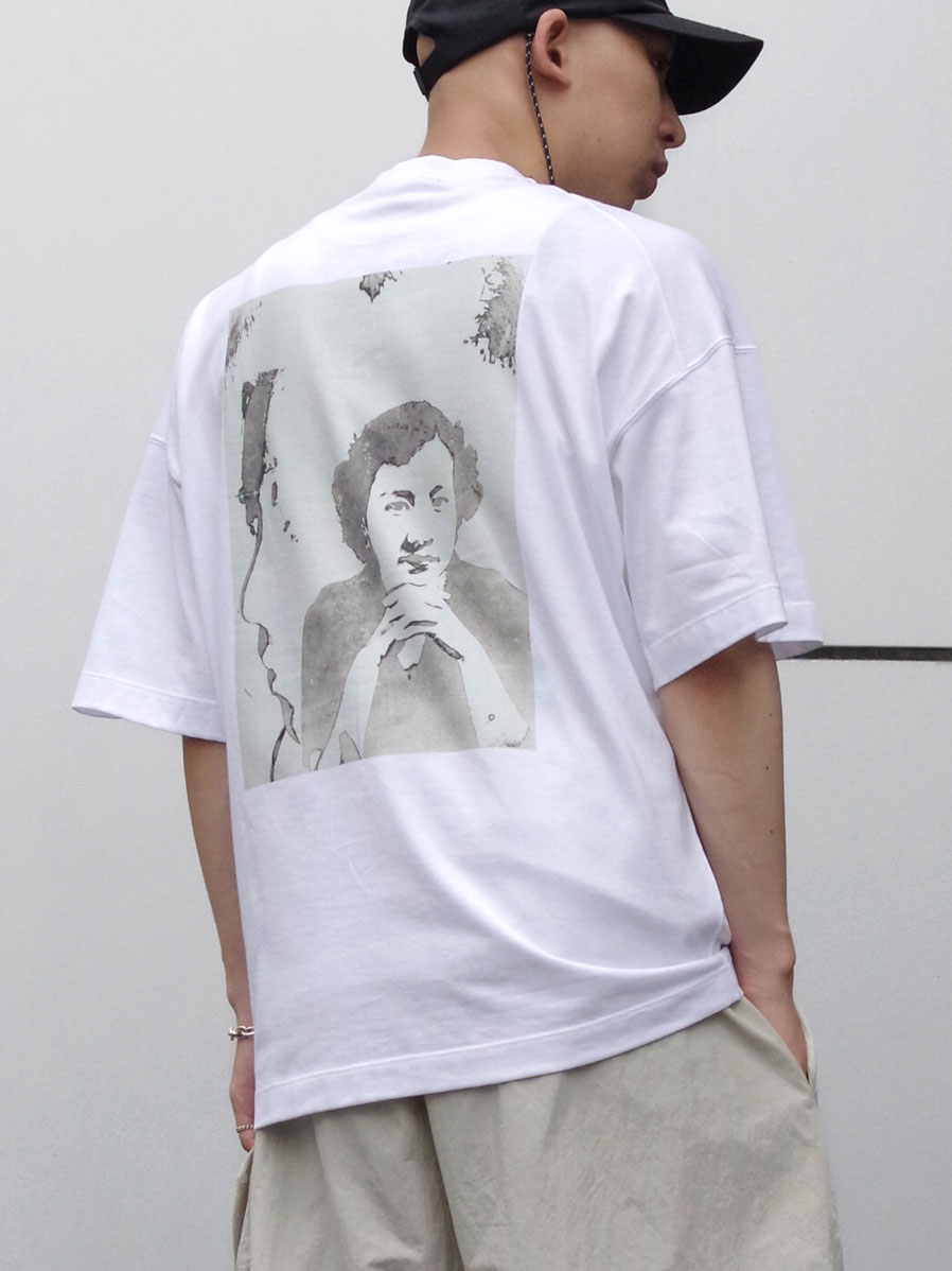ALMOSTBLACK "PRINT T - "Study"" - WHITE