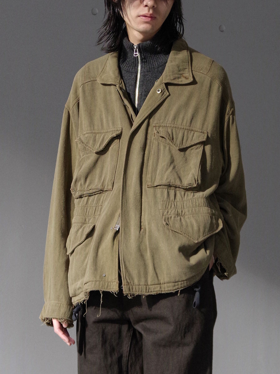 ジャケット・アウター ANCELLM for 1LDK SUEDE SILK JACKET Size2 アンセルムの1LDK限定ブルゾン、シルクでスエードの質感を表現