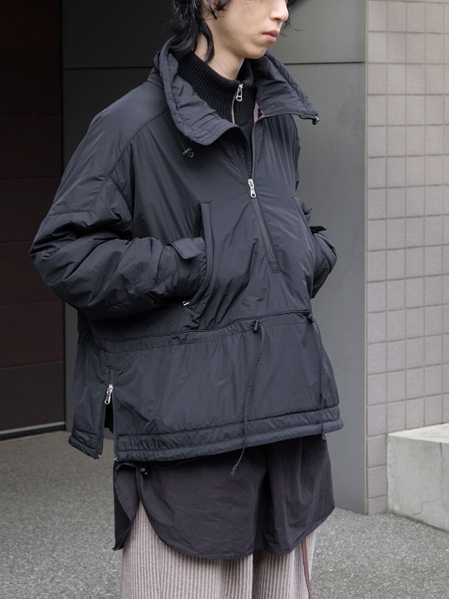 ANCELLM "PADDING PULLOVER JACKET" - BLACK