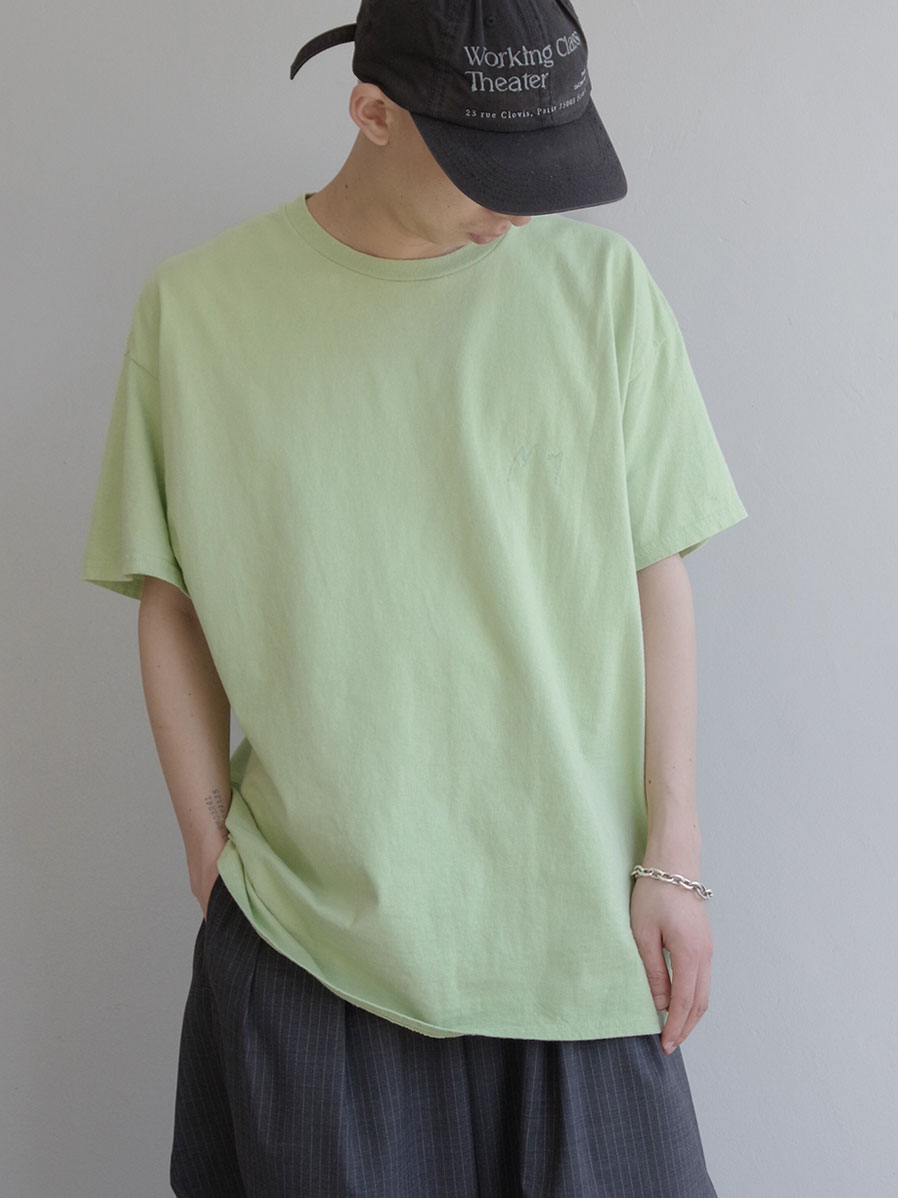 ANCELLM "EMB SOUVENIR T-SHIRT" - PISTACHIO