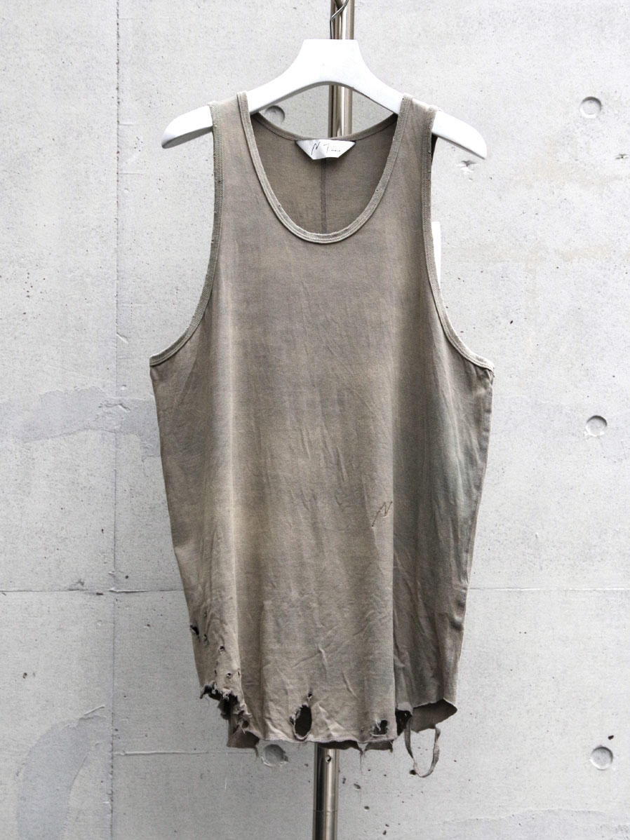 25SUMMER ANCELLM DAMAGE TANK TOP 1サイズ 25SUMMER ANCELLM DAMAGE TANK TOP 1サイズ（ANCELLM/アンセルム