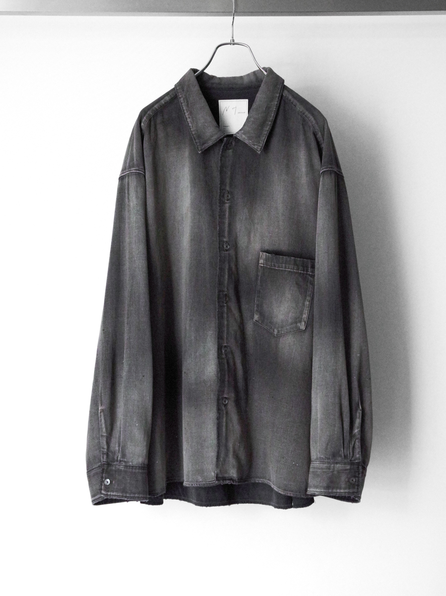 ANCELLM "L.T OZ DENIM SHIRT" - BLACK