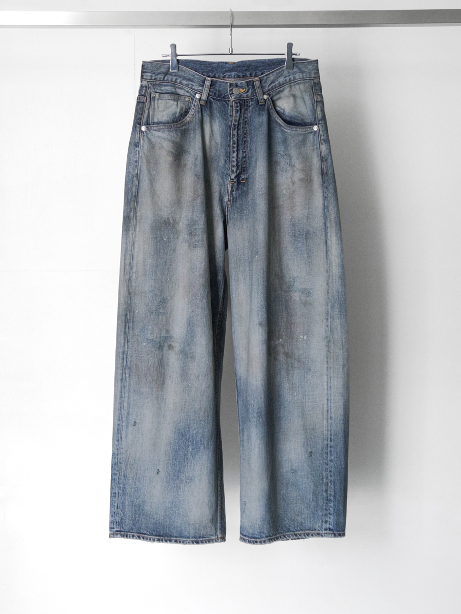 ANCELLM "STRAIGHT WIDE DENIM PANTS" - INDIGO