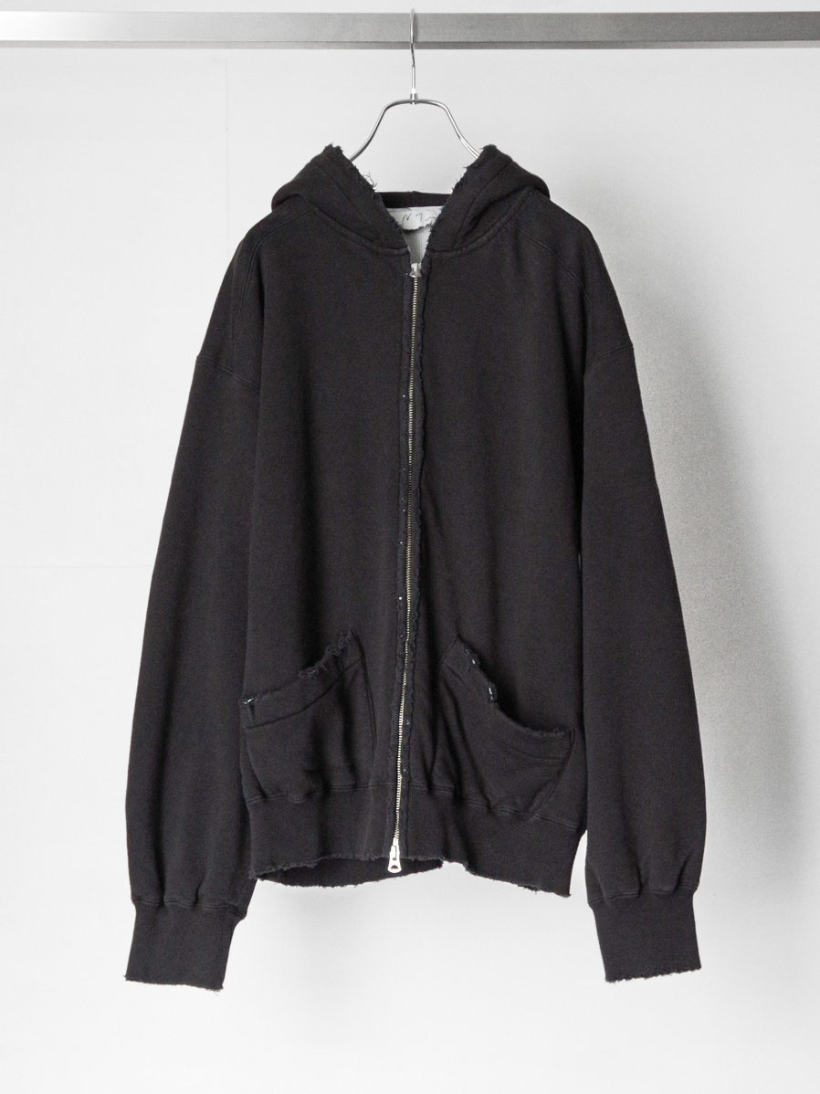 ANCELLM "ZIP UP HOODIE" - BLACK
