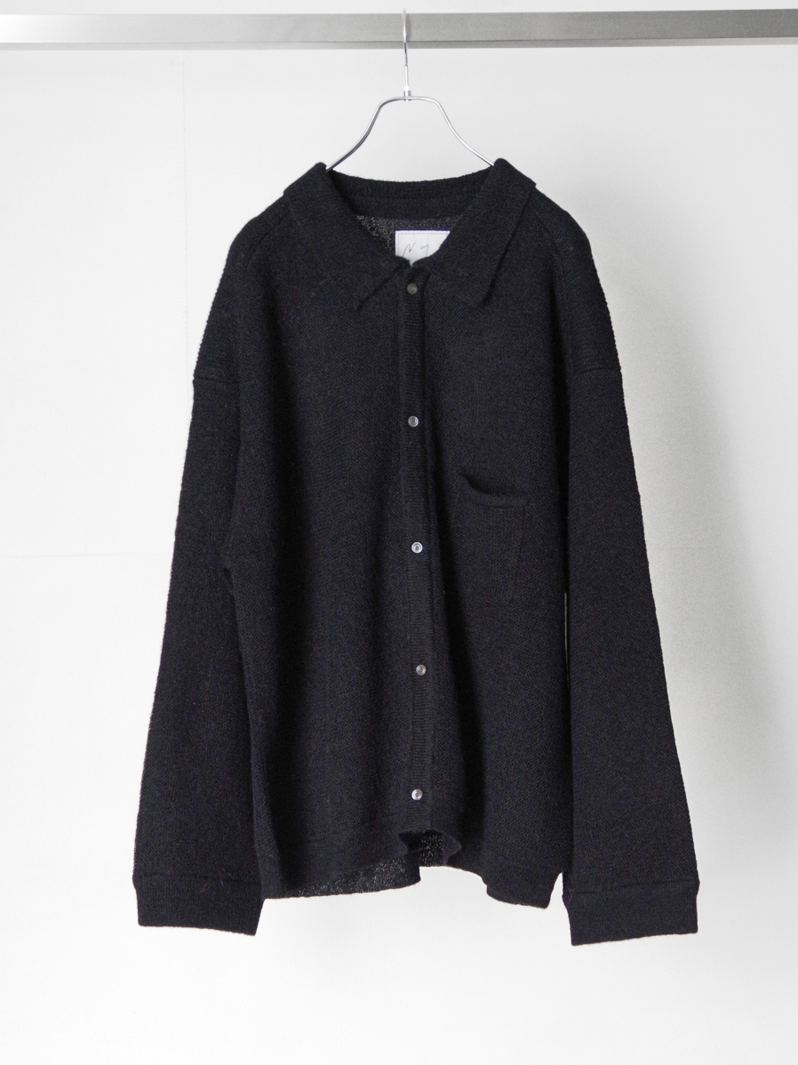 ANCELLM "KNIT SHIRT" - BLACK