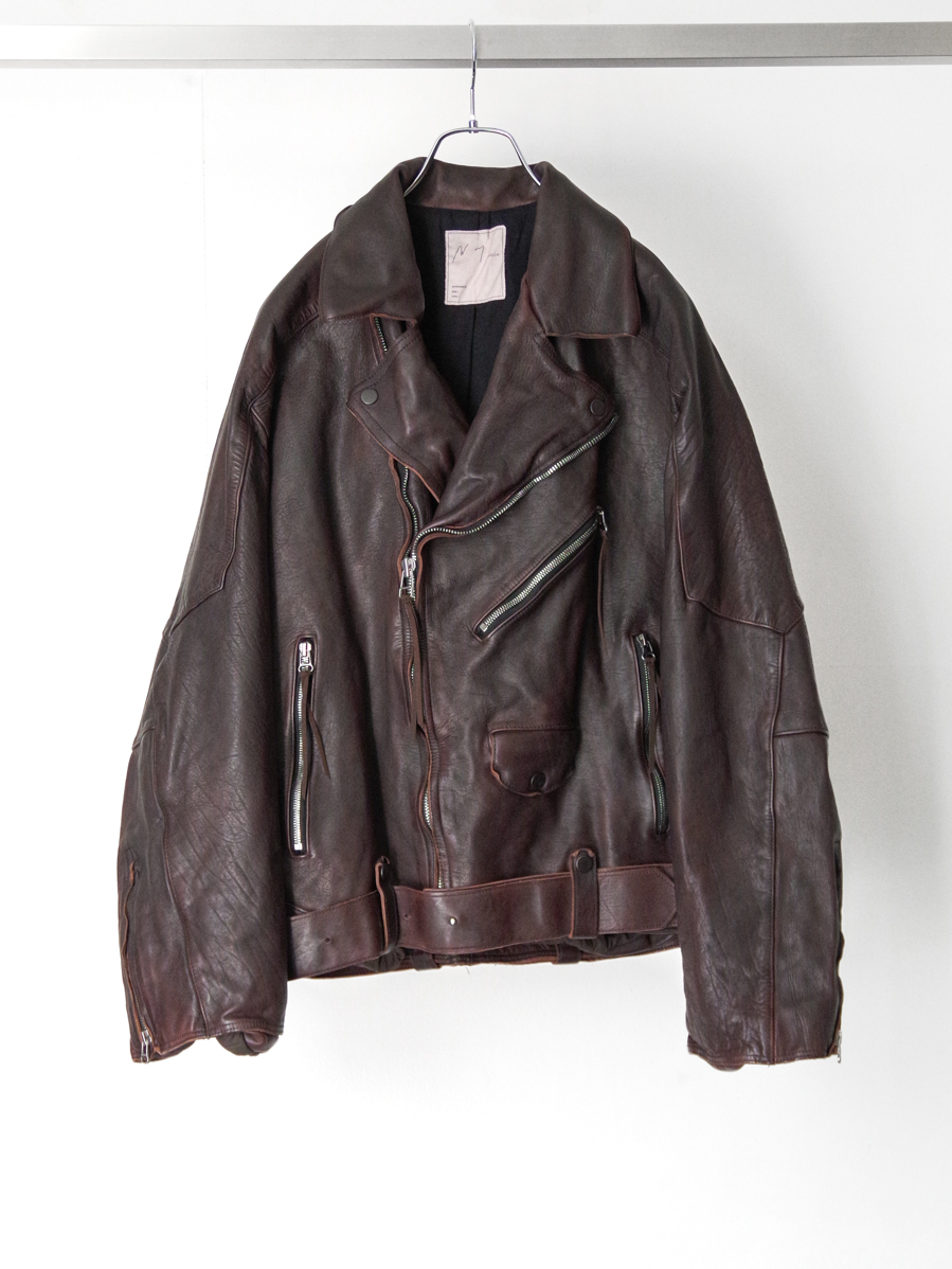 ANCELLM "AGING H.L BELTED JACKET" - D.BRICK