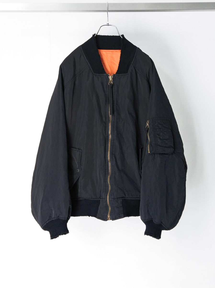 ANCELLM "AGING BOMBER JACKET" - BLACK