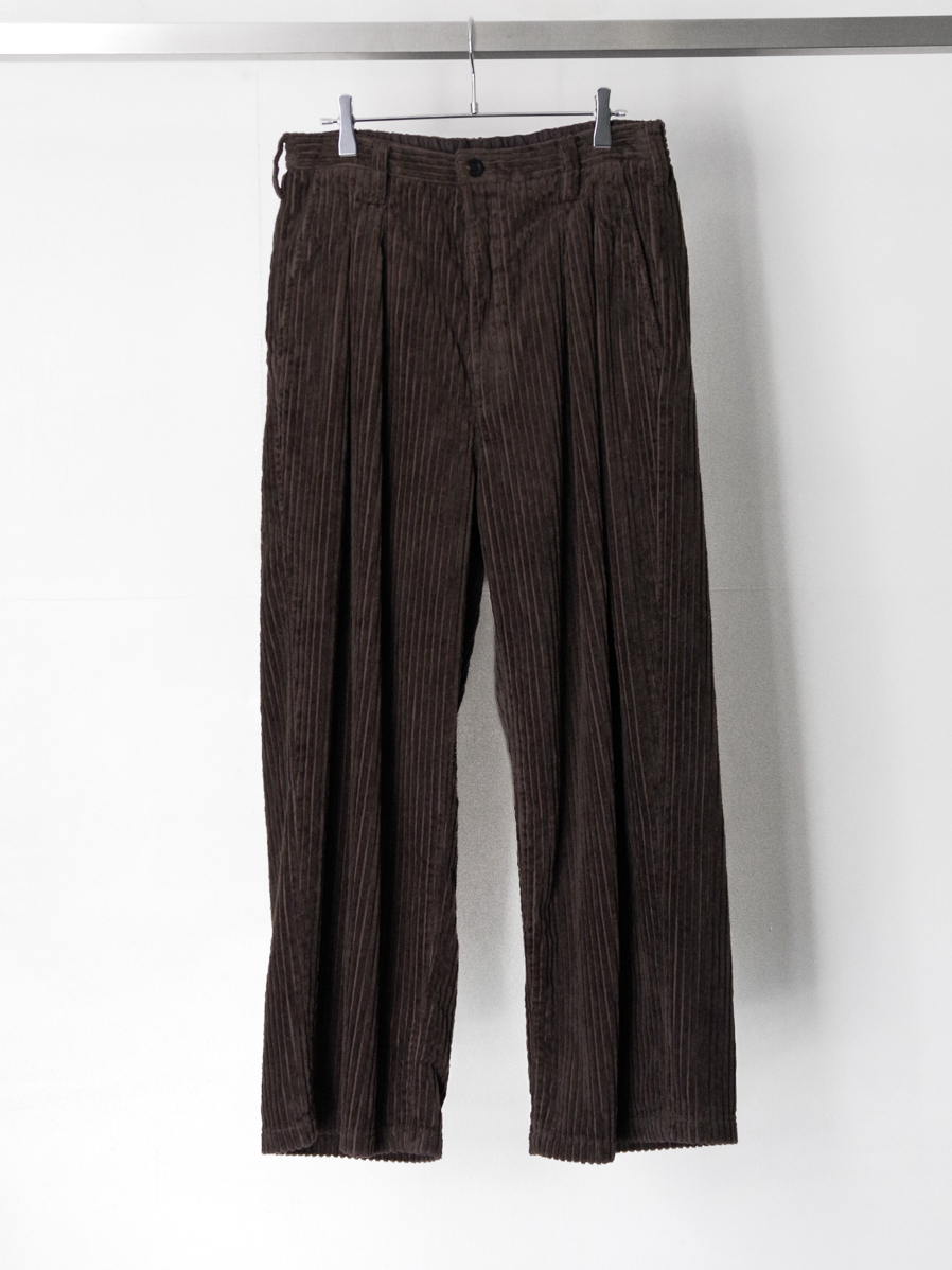 ANCELLM "CORDUROY WIDE SLACKS" - BROWN