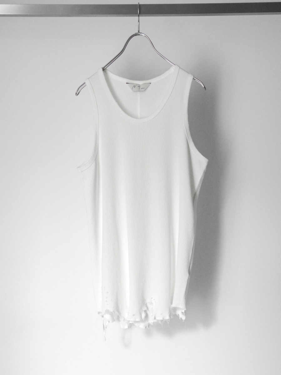 ANCELLM "DAMAGE WAFFLE TANK" - WHITE