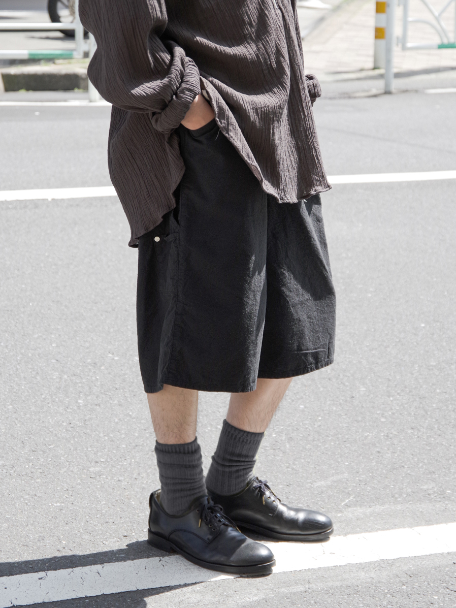 ANCELLM "C/S PAINTER SHORTS" - BLACK