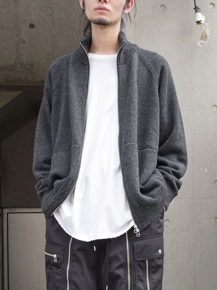 yoko sakamoto ヨーコサカモト 24ss ニットジャケット グレー yoko sakamoto ヨーコサカモト 24ss ニットジャケット グレー