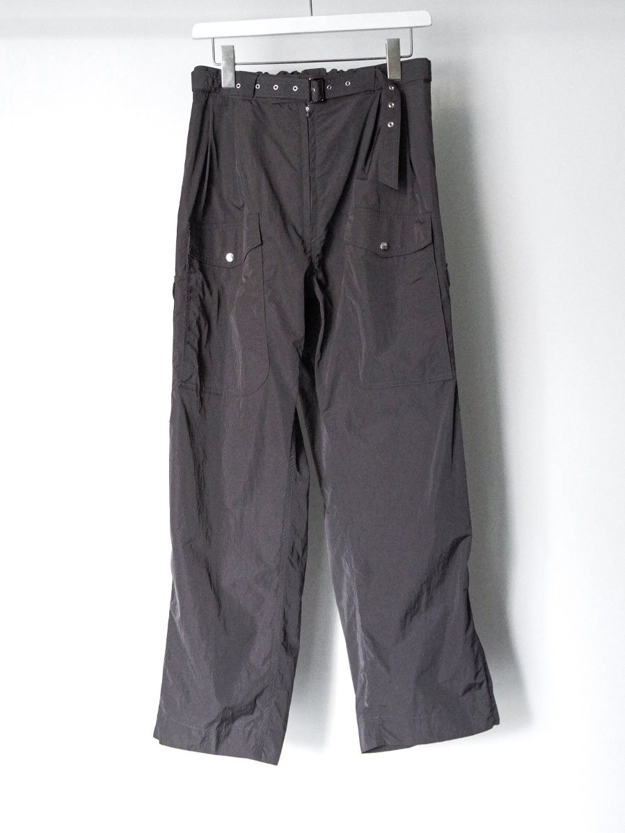 ANTHEM A "NYLON MILITARY BELTED PANTS" - GRAY