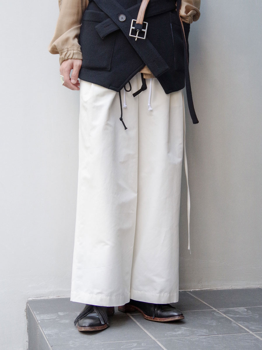 BED J.W. FORD "PARACHUTE PANTS ver.2" - OFF WHITE