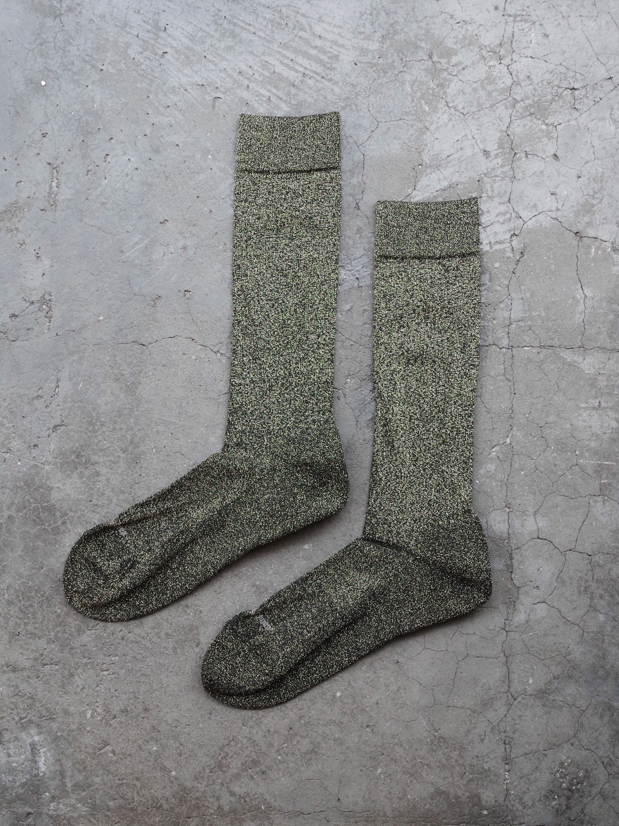 BED J.W. FORD "Glitter Long Socks" - GOLD