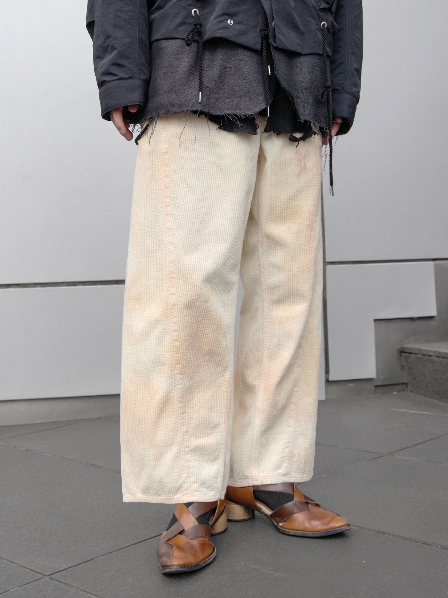 soe "Hard Bleached Corduroy Trousers" - PINK BEIGE