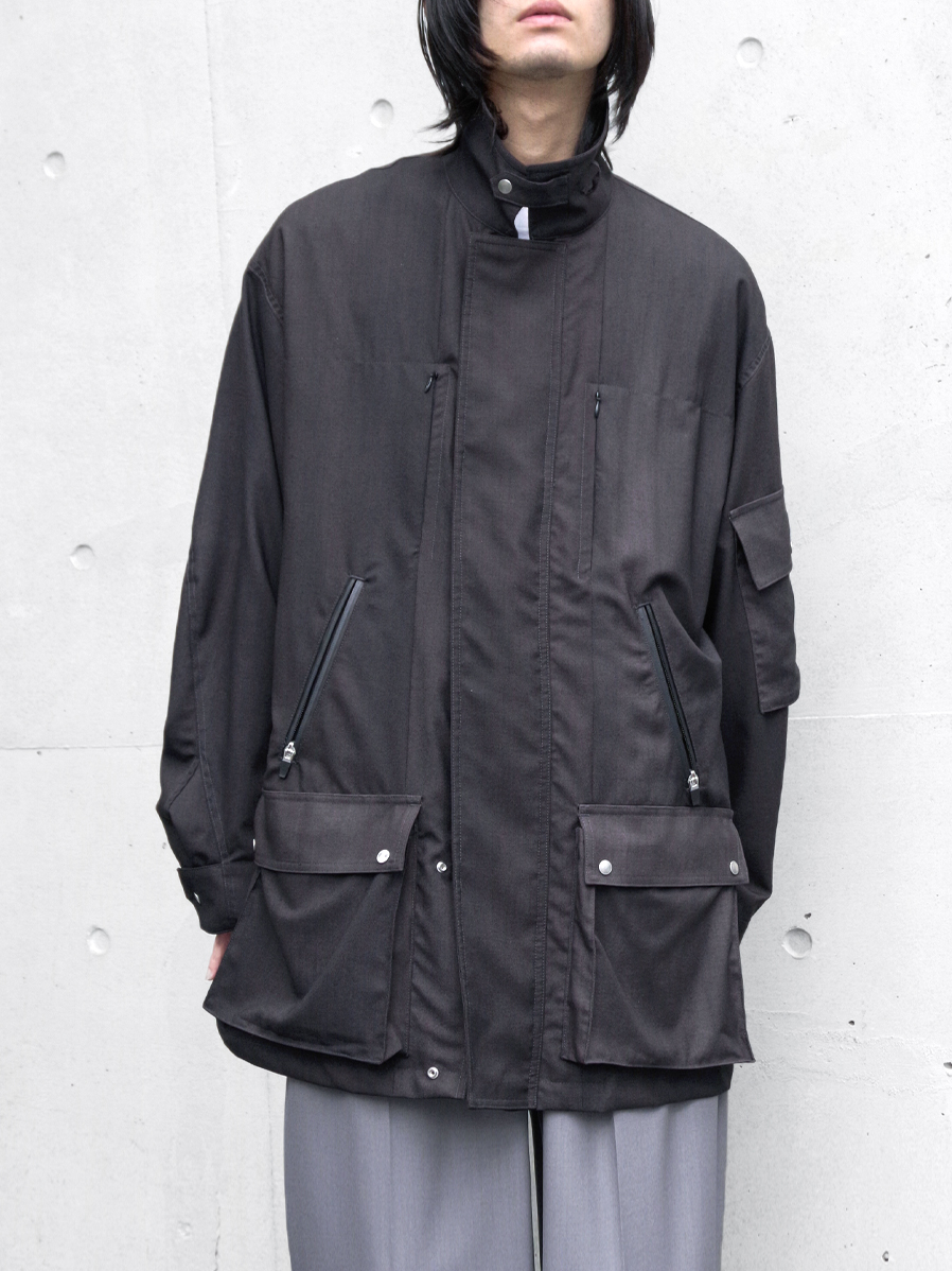 THE JEAN PIERRE "Urban Wool Tech Coverall" - INK BLACK