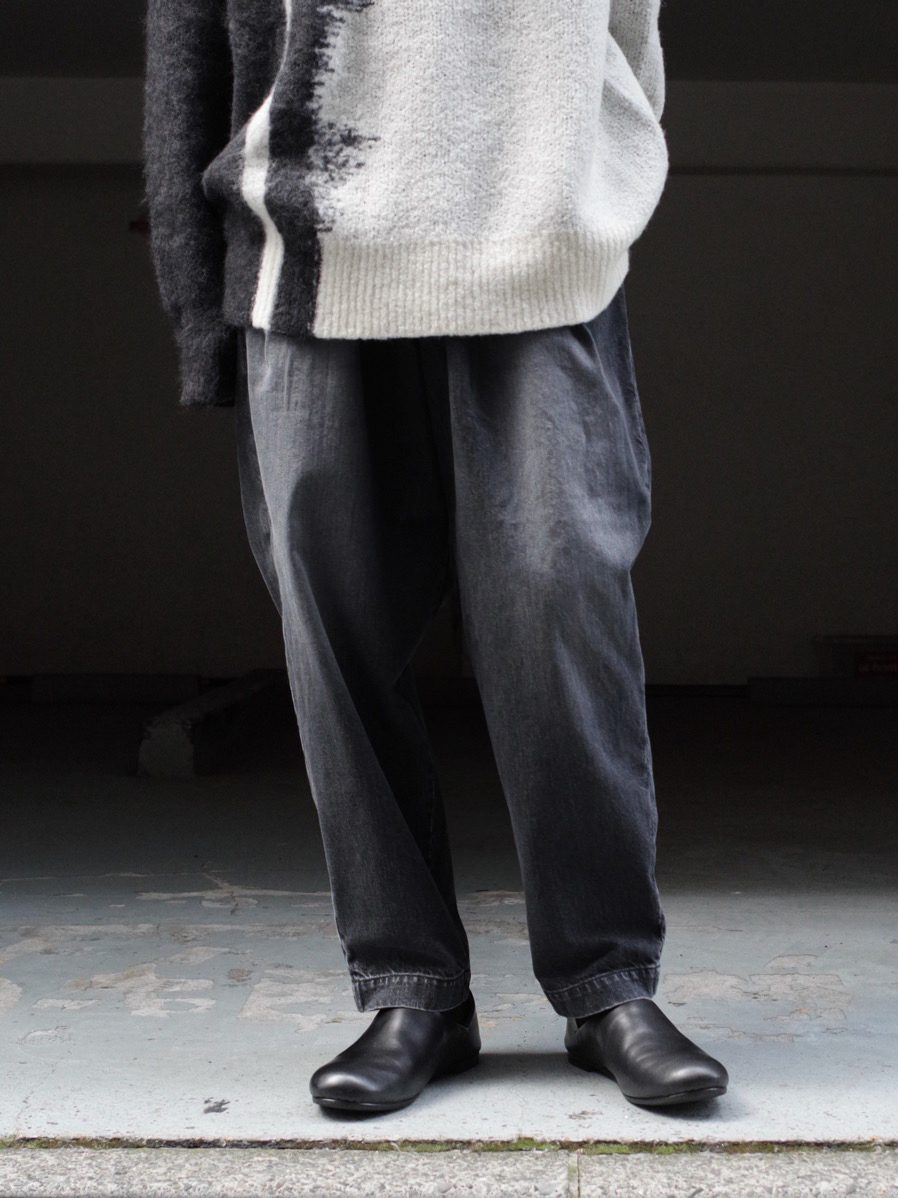 dulcamcra ドゥルカマラ デニムオーバータックパンツ ワイドデニム