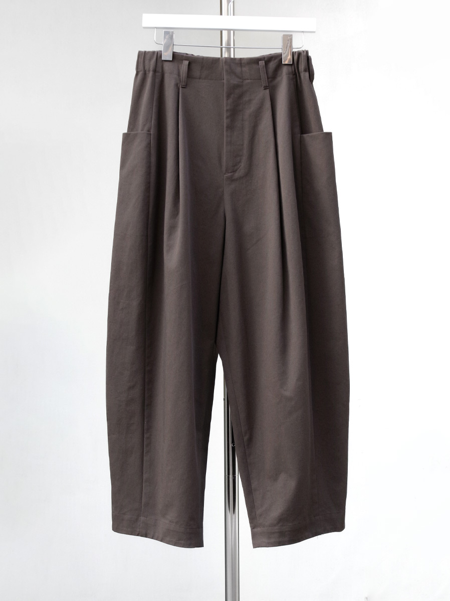 Dulcamara "24SS チノチノ3サイドPT" - Charcoal Brown